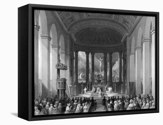 Moorfields Chapel-Thomas H Shepherd-Framed Stretched Canvas