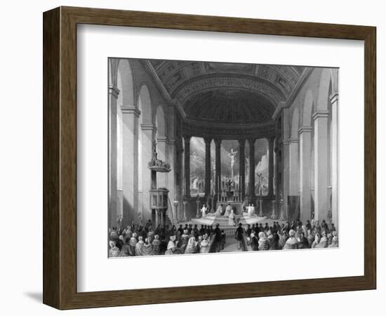 Moorfields Chapel-Thomas H Shepherd-Framed Art Print