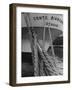 Mooring Lines Holding the Ship to the Deck-Carl Mydans-Framed Photographic Print