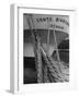 Mooring Lines Holding the Ship to the Deck-Carl Mydans-Framed Photographic Print