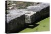 Mooring Ring in Roman River Port of Aquileia, Friuli-Venezia Giulia, Italy-null-Stretched Canvas