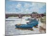 Moorings at Hampton Court, 2011-Christopher Glanville-Mounted Giclee Print