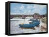 Moorings at Hampton Court, 2011-Christopher Glanville-Framed Stretched Canvas