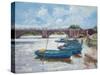 Moorings at Hampton Court, 2011-Christopher Glanville-Stretched Canvas