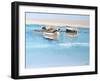 Moorings at Low Tide, Aspendale-Craig Trewin Penny-Framed Art Print