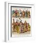 Moorish and Turkish Dress, c.1500, from Trachten Der Voelker, 1864-Albert Kretschmer-Framed Giclee Print