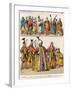 Moorish and Turkish Dress, c.1500, from Trachten Der Voelker, 1864-Albert Kretschmer-Framed Giclee Print