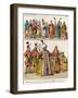 Moorish and Turkish Dress, c.1500, from Trachten Der Voelker, 1864-Albert Kretschmer-Framed Giclee Print