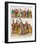 Moorish and Turkish Dress, c.1500, from Trachten Der Voelker, 1864-Albert Kretschmer-Framed Giclee Print