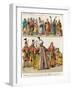 Moorish and Turkish Dress, c.1500, from Trachten Der Voelker, 1864-Albert Kretschmer-Framed Giclee Print