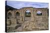 Moorish Arch Portico on Plaza De Armas, Ruins of Medina Azahara Medieval Palace-City-null-Stretched Canvas