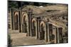 Moorish Arch Portico on Plaza De Armas, Ruins of Medina Azahara Medieval Palace-City-null-Mounted Giclee Print