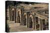 Moorish Arch Portico on Plaza De Armas, Ruins of Medina Azahara Medieval Palace-City-null-Stretched Canvas