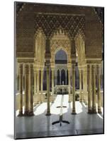 Moorish Architecture of the Court of the Lions, the Alhambra, Granada, Andalucia (Andalusia), Spain-Nedra Westwater-Mounted Photographic Print