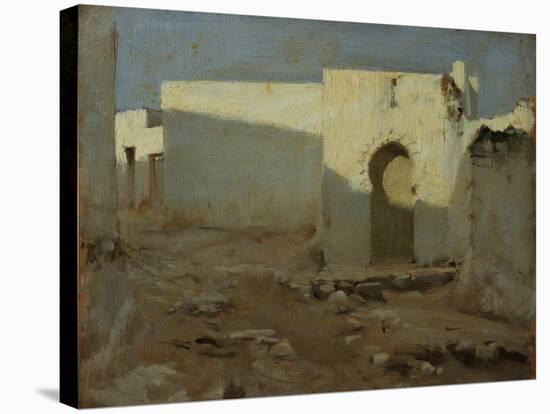 Moorish Buildings in Sunlight, 1879-80-John Singer Sargent-Stretched Canvas