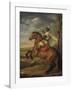 Moorish Chieftain on Horseback-Tim Ashkar-Framed Art Print