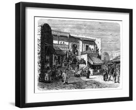 Moorish Coffee House at Sidi Bou Said, Tunis, C1890-null-Framed Giclee Print