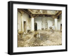 Moorish Courtyard, 1913-John Singer Sargent-Framed Giclee Print