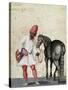 Moorish Knight and Horse-Jacopo Ligozzi-Stretched Canvas