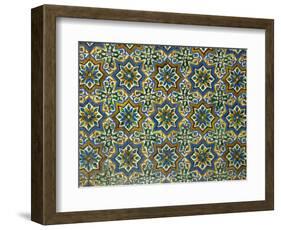 Moorish Mosaic Azulejos (ceramic tiles), Casa de Pilatos Palace, Sevilla, Spain-Merrill Images-Framed Photographic Print