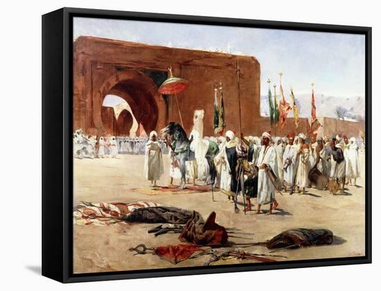 Moorish Procession-Jean Joseph Benjamin Constant-Framed Stretched Canvas