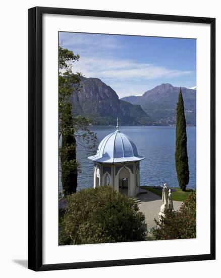 Moorish Style Classical Temple, Gardens of Villa Melzi, Bellagio, Lake Como, Lombardy, Italy-Peter Barritt-Framed Photographic Print