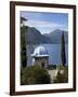 Moorish Style Classical Temple, Gardens of Villa Melzi, Bellagio, Lake Como, Lombardy, Italy-Peter Barritt-Framed Photographic Print