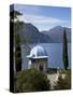 Moorish Style Classical Temple, Gardens of Villa Melzi, Bellagio, Lake Como, Lombardy, Italy-Peter Barritt-Stretched Canvas