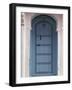 Moorish-styled Blue Door and Whitewashed Home, Morocco-Merrill Images-Framed Photographic Print