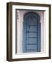 Moorish-styled Blue Door and Whitewashed Home, Morocco-Merrill Images-Framed Photographic Print