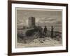 Moorish Tower at Gibraltar, Station of the Eclipse Expedition-null-Framed Giclee Print