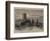 Moorish Tower at Gibraltar, Station of the Eclipse Expedition-null-Framed Giclee Print