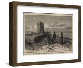 Moorish Tower at Gibraltar, Station of the Eclipse Expedition-null-Framed Giclee Print