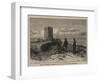 Moorish Tower at Gibraltar, Station of the Eclipse Expedition-null-Framed Giclee Print