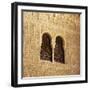 Moorish Window and Arabic Inscriptions, Alhambra Palace, UNESCO World Heritage Site, Spain-Stuart Black-Framed Photographic Print