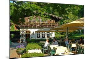 Moorlake, popular tourist cafe at the Havel River, Berlin, Germany-null-Mounted Art Print