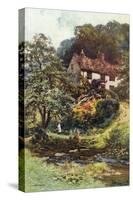 Moorland Cottage-Ernest W Haslehust-Stretched Canvas