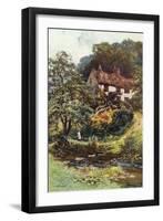 Moorland Cottage-Ernest W Haslehust-Framed Art Print