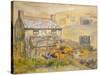Moorland Cottage-Joan Thewsey-Stretched Canvas