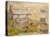 Moorland Cottage-Joan Thewsey-Stretched Canvas