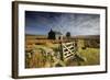 Moorland View Of Nun'S Cross Farm, Dry Stone Wall And Gate, Dartmoor, Devon, UK. February 2009-Ross Hoddinott-Framed Photographic Print