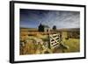 Moorland View Of Nun'S Cross Farm, Dry Stone Wall And Gate, Dartmoor, Devon, UK. February 2009-Ross Hoddinott-Framed Photographic Print