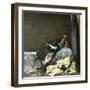 Moors Resting in Tangier (Morocco), Circa 1885-Leon, Levy et Fils-Framed Photographic Print