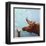 Moose and Rabbit-Lucia Stewart-Framed Art Print