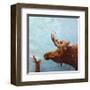 Moose and Rabbit-Lucia Stewart-Framed Art Print