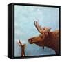 Moose and Rabbit-Lucia Stewart-Framed Stretched Canvas