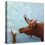 Moose and Rabbit-Lucia Stewart-Stretched Canvas