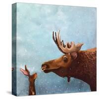 Moose and Rabbit-Lucia Stewart-Stretched Canvas