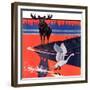 "Moose and White Goose,"March 23, 1935-Jacob Bates Abbott-Framed Giclee Print