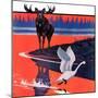 "Moose and White Goose,"March 23, 1935-Jacob Bates Abbott-Mounted Giclee Print